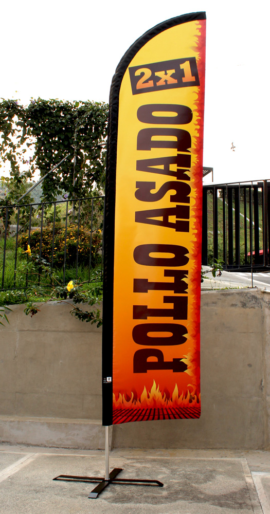 Bandera Publicitaria Vela de 3.3 mt - Imagen 4