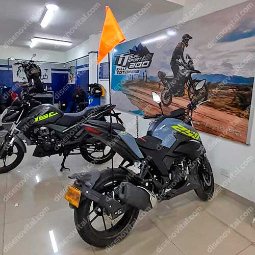 banderin de seguridad para motocicleta