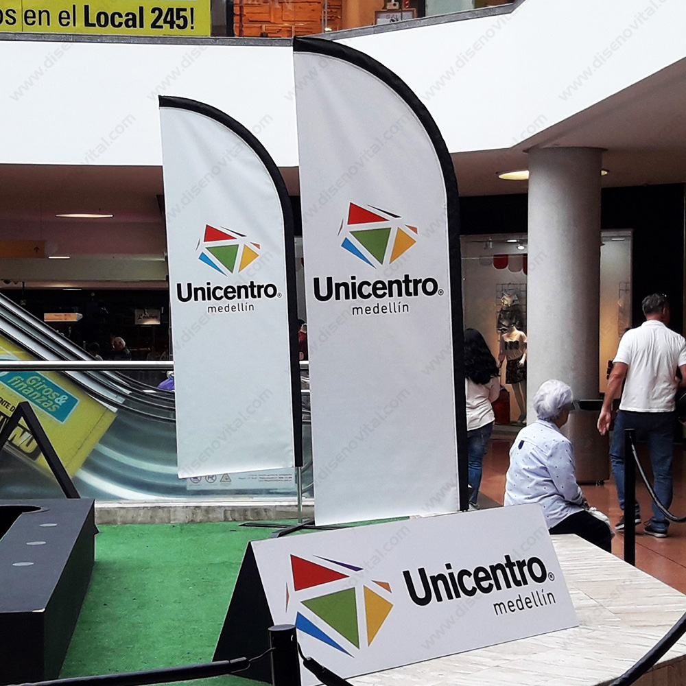 Bandera Publicitaria Vela de 2.3 mt - Imagen 4