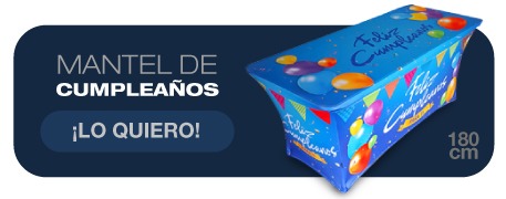 manteles spandex de cumpleaños para celebraciones famliares | eventos y ferias